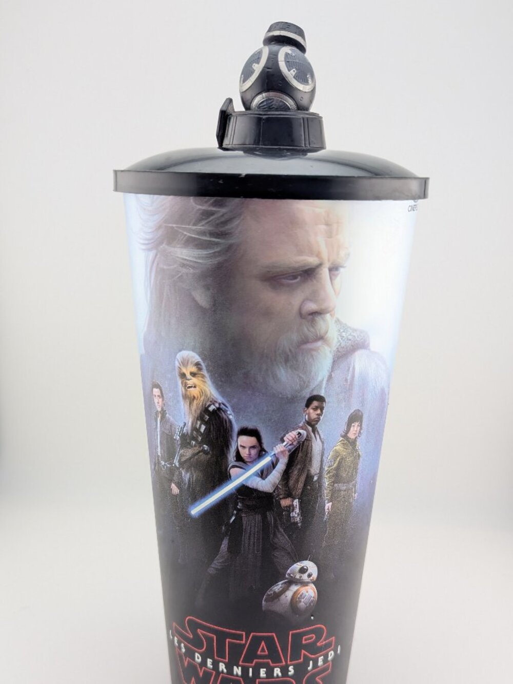 Star Wars The Last Jedi Cineplex Cup with BB-9E Topper – No Straw